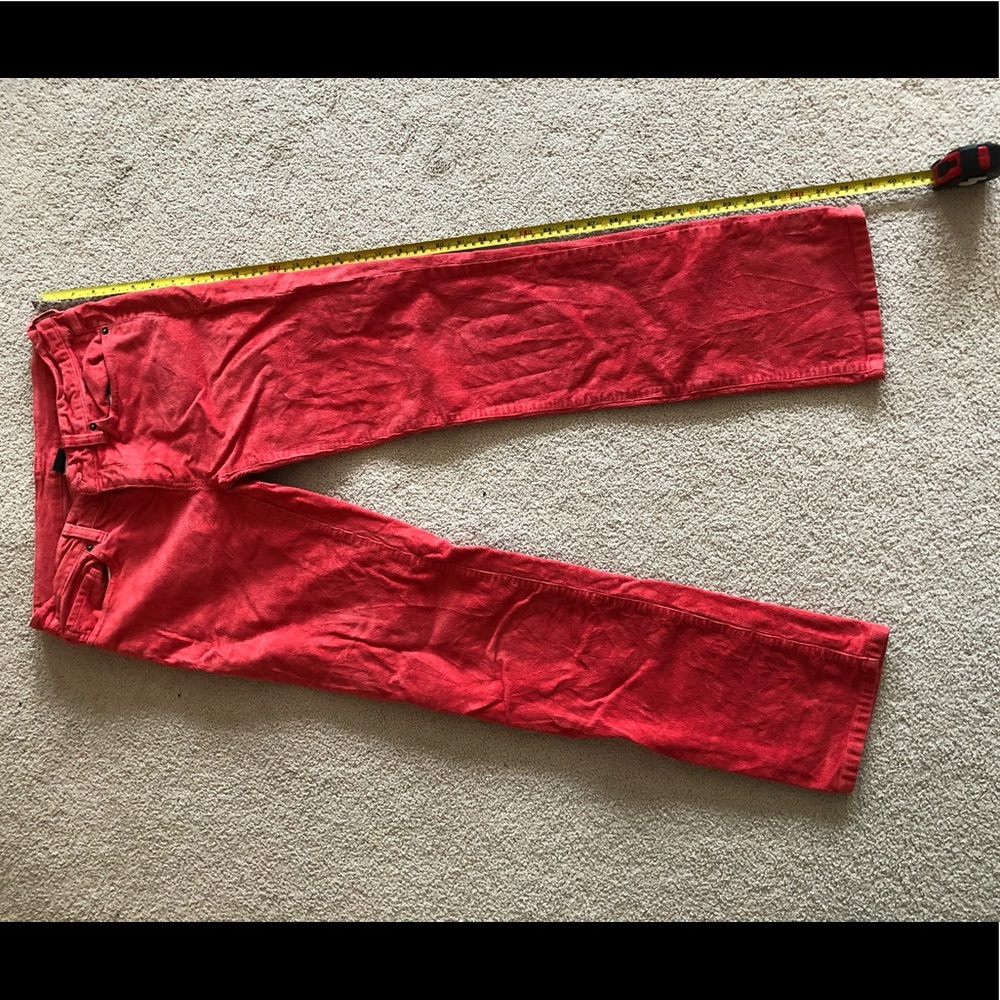 Corduroy Patagonia pants straight legs coral 28-29
